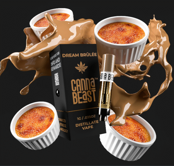 Canna Beast – Dream Brulee Delta-9 THC Vape Cartridge - Image 2