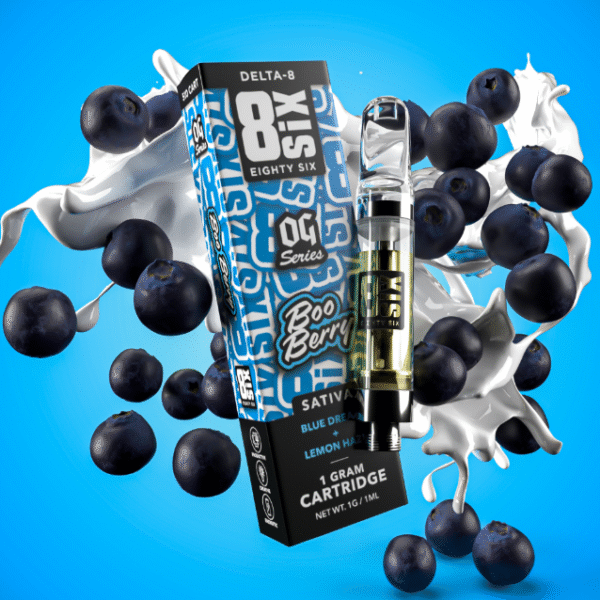 Boo Berry Delta-8 THC Vape Cartridge (Blue Dream) - Image 2