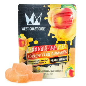 Peach Mango Solventless Vegan Hash Gummies